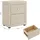 Homestyle4u Nachtschrank 3233 47 x 54 x 29 cm Beige