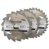 Silverline Hartmetall Kreissägeblätter Set 160 x 30 mm 3 Stück