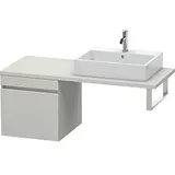 Duravit DuraStyle Waschtisch-Unterschrank DS533200707 50 x 54,8 cm, betongrau matt, für Konsole, 1 Auszug