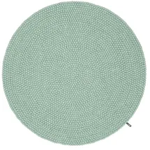 myfelt - Fine Filzkugelteppich, Ø 90 cm, türkis