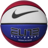 Nike Elite All Court 8P 2.0 deflated Basketball aus Gummi und Synthetikleder in der Farbe Gym red/deep royal Blue/metallic Silver/Black, Größe: 7, N.100.4088.619.07