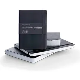 Miquelrius Notizbuch Leather A6 kariert schwarz