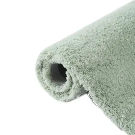 OTTO home Hochflor-Teppich OTTO HOME "Microfaser Teppich Magong, besonders weich, sehr feiner Flor" Gr. 6, grün (pastellgrün), B:200cm H:30mm L:300cm, Kunstfaser, Teppiche, uni, Wohnzimmer, Schlafzimmer, Kinderzimmer, auch rund und als Läufer