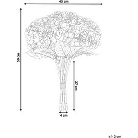 Beliani Künstlicher Blumenstrauß PERNES 50 cm Violett