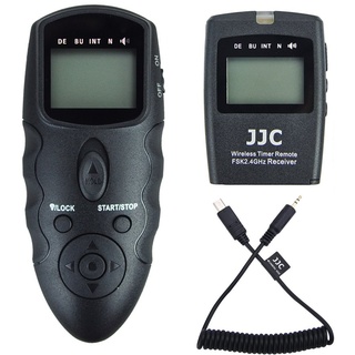 JJC Wireless Remote Shutter Release Control Zeitraffer-Intervallmesser-Timer für Sony Z-V1 A7III II A7 A7RIII II A7R A7S A9 A9II