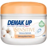 Demak'Up Sensitive imprägnierte Abschminkpads, Wattepads für empfindliche Haut, 4 Dosen x 30 Cotton Pads (120 Cotton Pads)