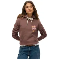 Superdry Summer Garden Kapuzenpullover - French Roast Brown -
