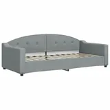 vidaXL Tagesbett Hellgrau 90x200 cm Stoff