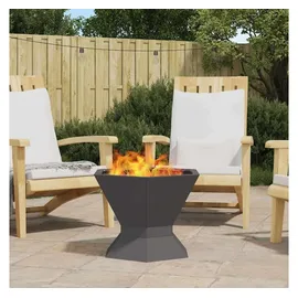 vidaXL Feuerstelle Ø 40 cm Schwarz