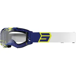 Shot Assault 2.0 Drop Motocross Brille, weiss-blau-gelb-mehrfarbig für Männer