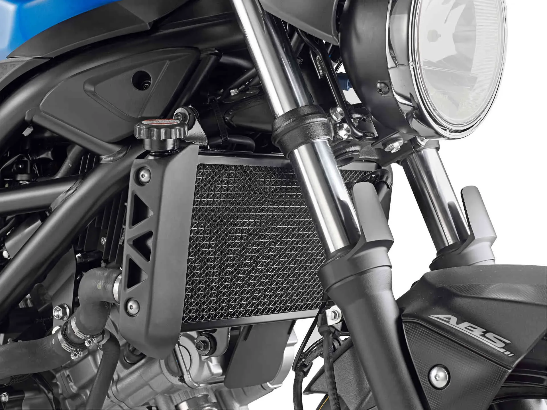 GIVI Schutz für Wasser- und Ölradiatoren aus Edelstahl, schwarz für Suzuki SV 650 (16-21), schwarz