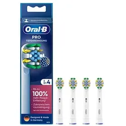 4 Oral-B PRO Tiefenreinigung Zahnbürstenaufsätze
