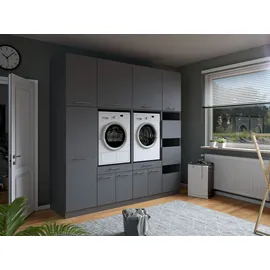 laundreezy Mehrzweckschrank-Set 235 x 238 x 68 cm Grau