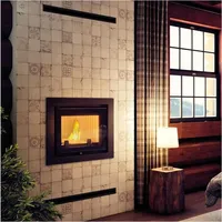 Kratki Zuzia DECO Stahl Schwarz/Abdeckplatte Glas