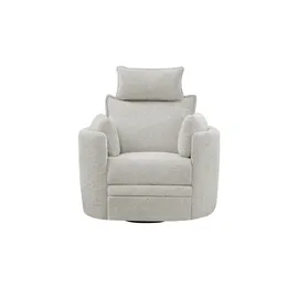 Uno Relaxsessel Julian Kunstleder 96 x 99 x 88 cm Grau elektrisch, drehbar