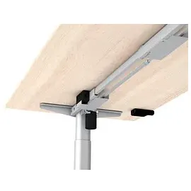 Kerkmann Schreibtisch Move 1 Base Lichtgrau / Weiß