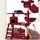 Tectake Marcel 105 x 60 x 141 cm weinrot