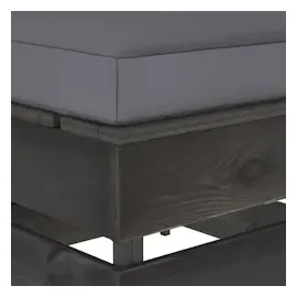 vidaXL Modulares Mittelsofa grau/anthrazit