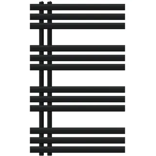 luxebath Design Badheizkörper Iron EM 600 x 1000 mm Schwarz matt, Designheizkörper Paneelheizkörper Flachheizkörper Heizkörper Handtuchwärmer