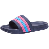 KangaROOS Unisex K-Slide Stripe Sandale, dk Navy/Daisy pink, 36