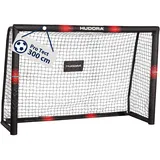 Hudora Fußballtor Pro Tect - großes Fußballtor für Kinder und Erwachsene - Schaumstoff ummanteltes Fußballtor mit Netz - Hochwertige Outdoor Torwand mit Aufprallschutz