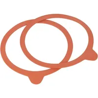 Einmachgummi für Weck gläser,passend für Einkochauchtomaten/Heißwasserspender/Glühweinkocher aus Silikon, Rot, 94 x108 (12 Stück)