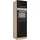 kochstation Kühlumbauschrank KS-Eton 60 x 60 x 200 cm Schwarz