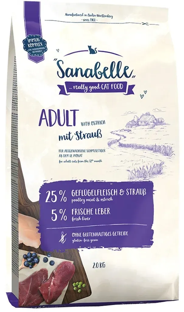 Sanabelle Adult mit Strauß Katzentrockenfutter 2 Kilogramm