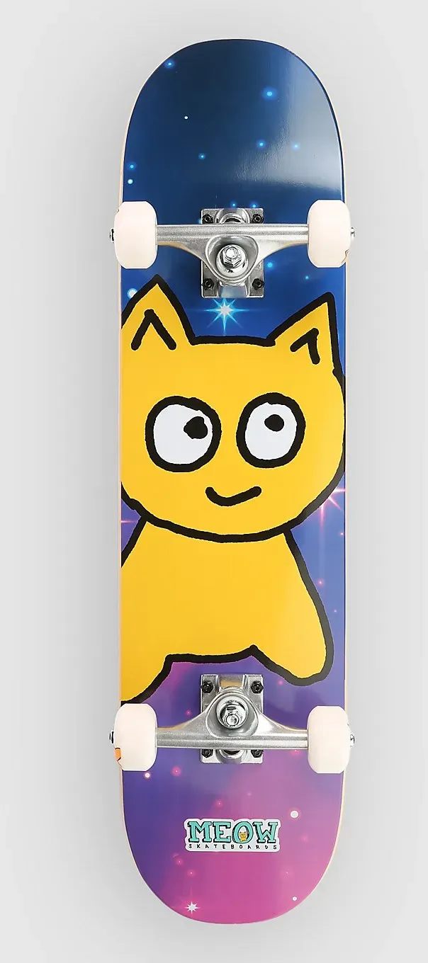 Meow Skateboards Big Cat Galaxy  7.5