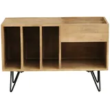 miliboo Boogie 90 x 60 x 45 cm Hellbraun / Schwarz