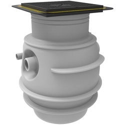 Jung Pumpen Unterflurbehälter Baufix 100 mit Bodenablauf, ohne Pumpe JP47214