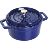 Staub La Cocotte 20 cm, rund, Dunkelblau, Gusseisen