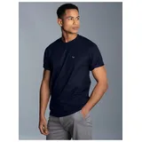 TRIGEMA T-Shirt TRIGEMA "TRIGEMA Classic Tee", Damen, Gr. L, blau (navy), 100% Baumwolle, Basic, Shirts T-Shirt