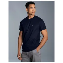 TRIGEMA T-Shirt TRIGEMA "TRIGEMA Classic Tee", Damen, Gr. L, blau (navy), 100% Baumwolle, Basic, Shirts T-Shirt