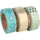 Rayher Washi Tape Set 3 Rollen 15 mm 10 m mint/gold
