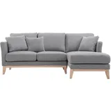 miliboo Ecksofa rechts skandinavisch Hellgrau OSLO