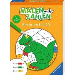 RAVENSBURGER 41620 Malen nach Zahlen, 1. Klasse: Rechnen bis 20