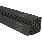 Juskys Terrassendiele 220 cm grau