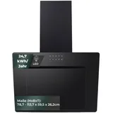 Dunstabzugshaube Kopffrei Schräghaube MIT Kohlefilter 60cm Umluft Abluft Glas