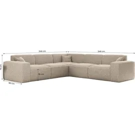 Fun Möbel Ecksofa CELES PREMIUM in Sven