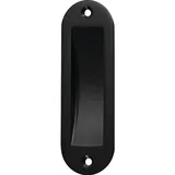 Hermeta Schiebetürmuschel Alu.schwarz pulv.ov.2xD.5mm L.120mm B.40mm HERMETA