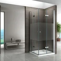 iflair i-flair Eckdusche mit Falttür links 70 x 85 cm teilsatiniert 6 mm Sicherheitsglas Dk99