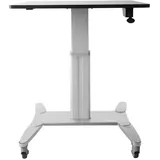 Startech StarTech.com Mobiler Sitz-/Steh-Arbeitsplatz mit 80cm Arbeitsfläche - Höhenverstellbar Steh Schreibtisch