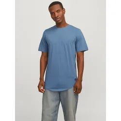 Rundhalsshirt »JJENOA TEE SS CREW NECK NOOS«, mit abgerundetem Saum, Gr. S, Oceanview, , 95181542-S