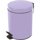 Spirella Kosmetikeimer Sydney Lavendel Mülleimer Treteimer Abfalleimer-5 Liter – mit herausnehmbaren Inneneimer,