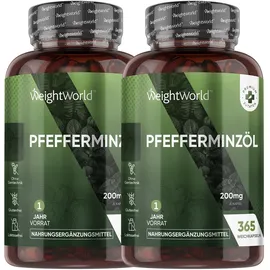 WeightWorld Pfefferminze Weichkapseln 365 St.
