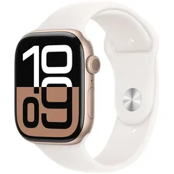 Apple Smartwatch Apple Watch Series 10 42 mm Aluminium Rosegold (GPS+Cellular) Sportar
