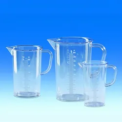 Messbecher, SAN, erhabene Skala, 500 ml