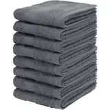 OTTO home Vanessa Handtuchset 30 x 50 cm grau 8 St.