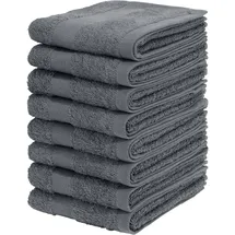 OTTO home Vanessa Handtuchset 30 x 50 cm grau 8 St.